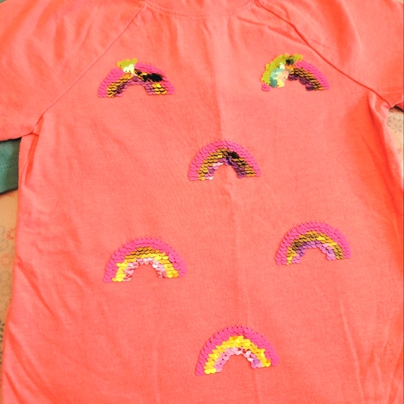 Bundle of 2pcs Cat & Jack Girls Sequin Flip Shirts Size Xs 4/5T - Picture 4 of 5